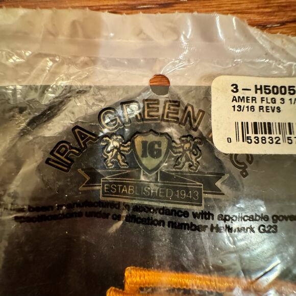 NWT American Flag Patches 4 Reverse Army Uniform IRA GREEN 3 1/4 X 1 13/16 VTG - Picture 10 of 10